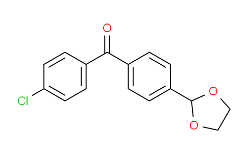 CAS No. 780776-35-4, 4-Chloro-4'-(1,3-dioxolan-2-yl)benzophenone