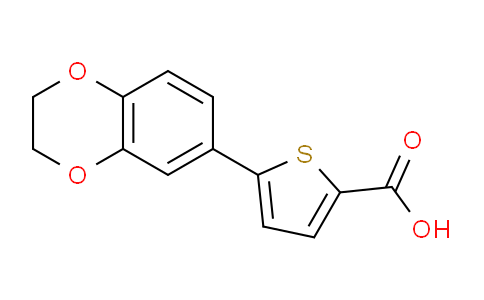 CAS No. 790681-94-6, 5-(2,3-Dihydrobenzo[b][1,4]dioxin-6-yl)thiophene-2-carboxylic acid
