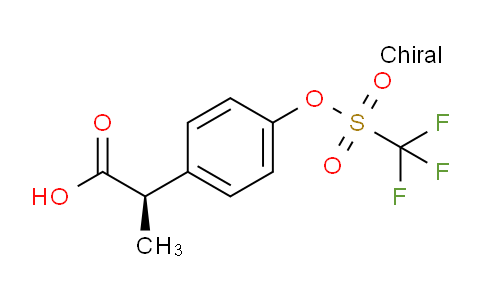 CAS No. 533931-60-1, (R)-2-[4-[[(trifluoromethyl)sulfonyl]oxy]phenyl]propanoic Acid