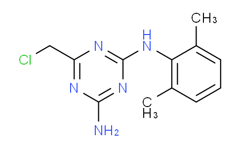 CAS No. 696621-60-0, 6-(Chloromethyl)-N2-(2,6-dimethylphenyl)-1,3,5-triazine-2,4-diamine
