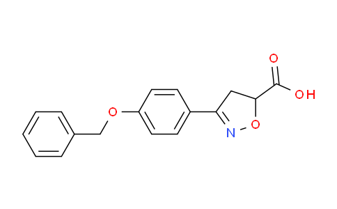 CAS No. 696649-46-4, 3-(4-(Benzyloxy)phenyl)-4,5-dihydroisoxazole-5-carboxylic acid