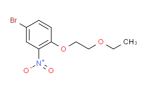 CAS No. 856364-94-8, 4-Bromo-1-(2-ethoxyethoxy)-2-nitrobenzene