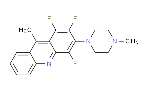CAS No. 700851-38-3, 1,2,4-Trifluoro-9-methyl-3-(4-methylpiperazin-1-yl)acridine