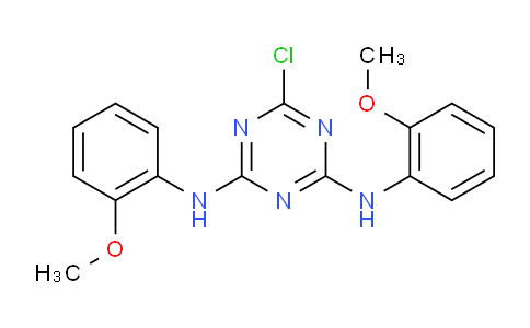 CAS No. 62752-06-1, 6-Chloro-N2,N4-bis(2-methoxyphenyl)-1,3,5-triazine-2,4-diamine