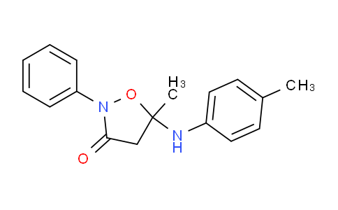 CAS No. 371166-48-2, 5-Methyl-2-phenyl-5-(p-tolylamino)isoxazolidin-3-one