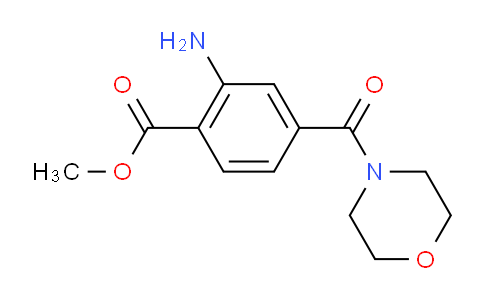 CAS No. 322764-64-7, METHYL 2-AMINO-4-(MORPHOLINE-4-CARBONYL)BENZOATE