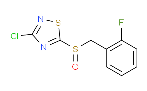 486997-72-2 | 3-Chloro-5-((2-fluorobenzyl)sulfinyl)-1,2,4-thiadiazole