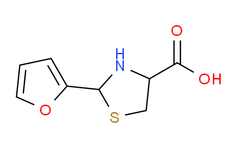 CAS No. 72678-98-9, 2-(Furan-2-yl)thiazolidine-4-carboxylic acid