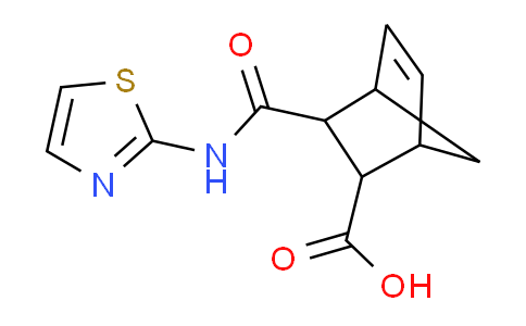 CAS No. 320784-65-4, 3-(Thiazol-2-ylcarbamoyl)bicyclo[2.2.1]hept-5-ene-2-carboxylic acid