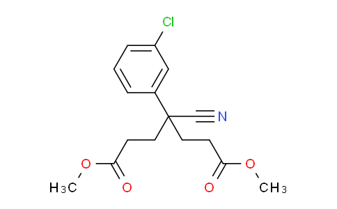 CAS No. 65619-21-8, Dimethyl 4-(3-Chlorophenyl)-4-cyanoheptanedioate