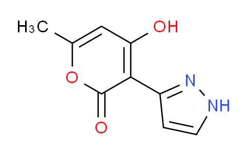 CAS No. 64932-34-9, 4-Hydroxy-6-methyl-3-(1H-pyrazol-3-yl)-2H-pyran-2-one
