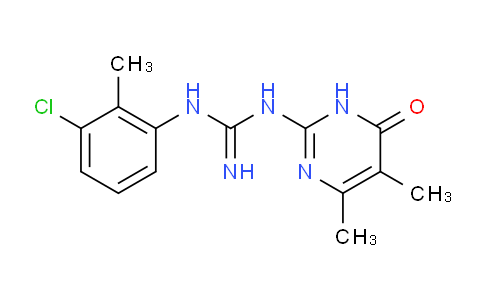CAS No. 488796-42-5, 1-(3-Chloro-2-methylphenyl)-3-(4,5-dimethyl-6-oxo-1,6-dihydropyrimidin-2-yl)guanidine