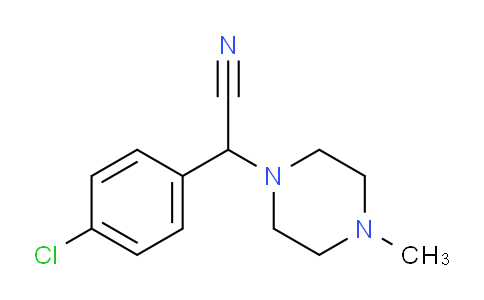 CAS No. 64661-39-8, 2-(4-CHLOROPHENYL)-2-(4-METHYLPIPERAZIN-1-YL)ACETONITRILE