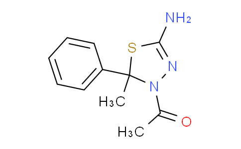CAS No. 72926-06-8, 1-(5-Amino-2-methyl-2-phenyl-1,3,4-thiadiazol-3(2H)-yl)ethanone