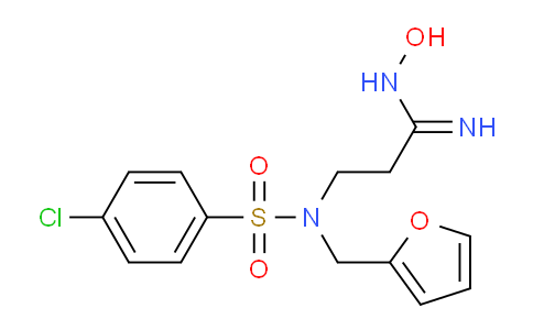 499769-99-2 | 3-(4-Chloro-N-(furan-2-ylmethyl)phenylsulfonamido)-N-hydroxypropanimidamide