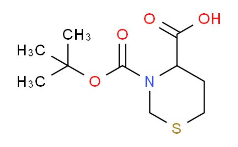 CAS No. 590409-14-6, 3-(tert-Butoxycarbonyl)-1,3-thiazinane-4-carboxylic acid