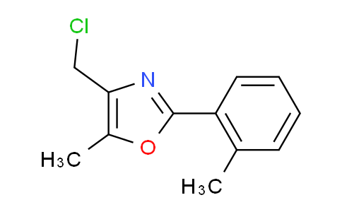 CAS No. 671215-81-9, 4-(Chloromethyl)-5-methyl-2-(o-tolyl)oxazole