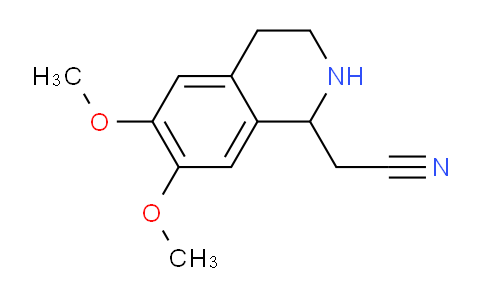 CAS No. 52244-06-1, 2-(6,7-Dimethoxy-1,2,3,4-tetrahydroisoquinolin-1-yl)acetonitrile