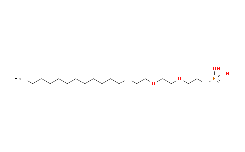 CAS No. 52598-24-0, 2-(2-(2-(Dodecyloxy)ethoxy)ethoxy)ethyl dihydrogen phosphate