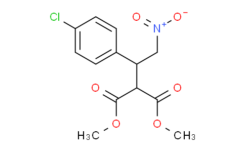 CAS No. 360072-54-4, METHYL 3-(4-CHLOROPHENYL)-2-METHOXYCARBONYL-4-NITROBUTANOATE