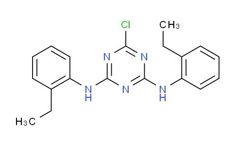 CAS No. 364748-89-0, 6-Chloro-N2,N4-bis(2-ethylphenyl)-1,3,5-triazine-2,4-diamine