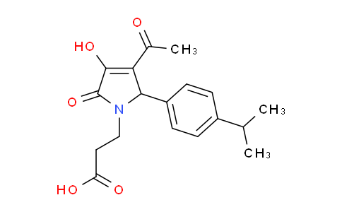 CAS No. 436088-35-6, 3-(3-Acetyl-4-hydroxy-2-(4-isopropylphenyl)-5-oxo-2,5-dihydro-1H-pyrrol-1-yl)propanoic acid