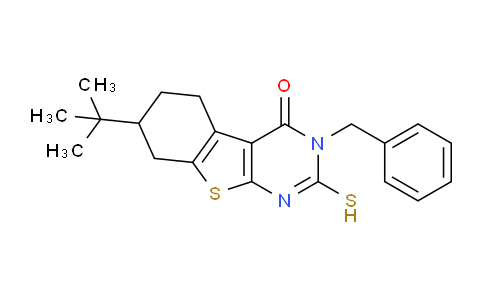 CAS No. 299921-58-7, 3-Benzyl-7-(tert-butyl)-2-mercapto-5,6,7,8-tetrahydrobenzo[4,5]thieno[2,3-d]pyrimidin-4(3H)-one