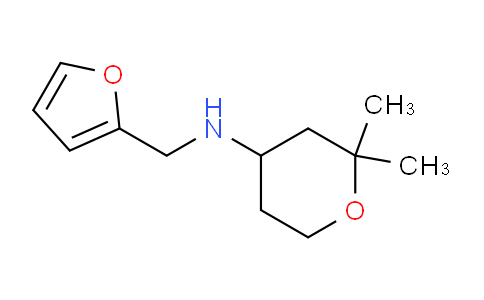 CAS No. 300803-64-9, N-(Furan-2-ylmethyl)-2,2-dimethyltetrahydro-2H-pyran-4-amine
