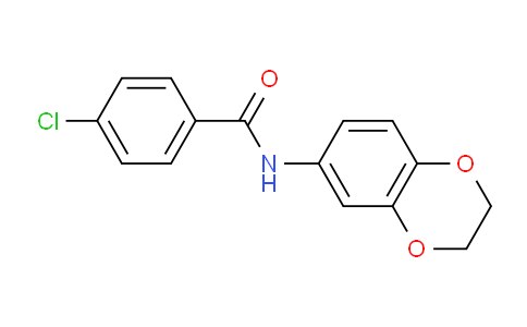 CAS No. 301306-91-2, 4-Chloro-N-(2,3-dihydrobenzo[b][1,4]dioxin-6-yl)benzamide
