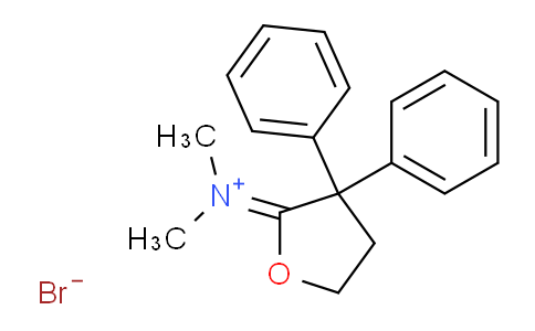 CAS No. 37743-18-3, Dihydro-N,N-dimethyl-3,3-diphenyl-2(3H)-furaniminium bromide