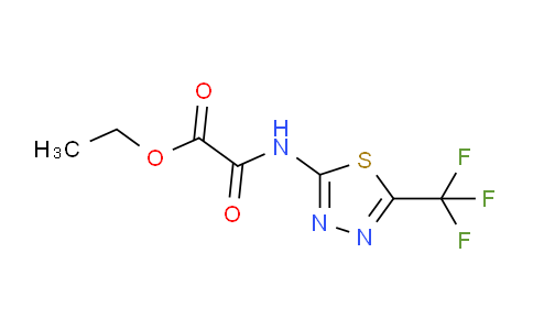 CAS No. 519170-72-0, Ethyl 2-oxo-2-((5-(trifluoromethyl)-1,3,4-thiadiazol-2-yl)amino)acetate