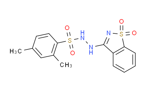 CAS No. 326903-74-6, N'-(1,1-Dioxidobenzo[d]isothiazol-3-yl)-2,4-dimethylbenzenesulfonohydrazide