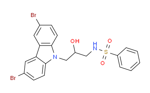 CAS No. 331972-29-3, N-(3-(3,6-Dibromo-9H-carbazol-9-yl)-2-hydroxypropyl)benzenesulfonamide