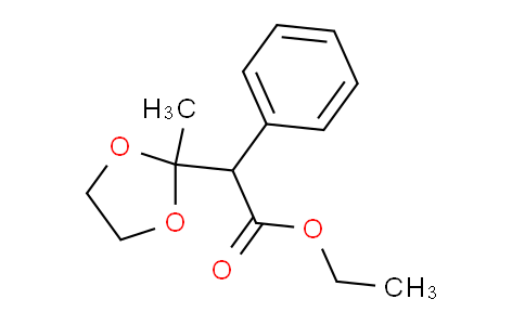 CAS No. 27762-09-0, Ethyl 2-(2-methyl-1,3-dioxolan-2-yl)-2-phenylacetate