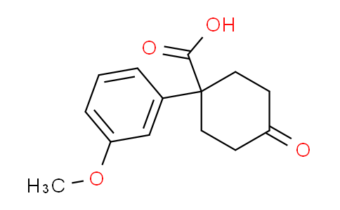 CAS No. 51414-27-8, 1-(3-Methoxyphenyl)-4-oxocyclohexanecarboxylic Acid