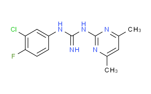CAS No. 524057-25-8, 1-(3-Chloro-4-fluorophenyl)-3-(4,6-dimethylpyrimidin-2-yl)guanidine