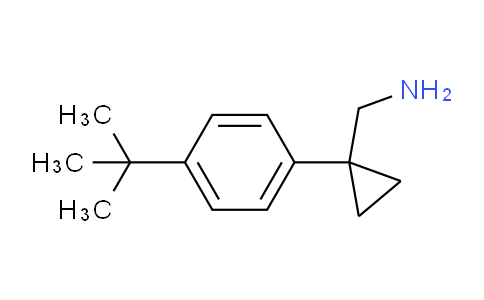 CAS No. 211315-08-1, 1-[4-(tert-Butyl)phenyl]cyclopropane-1-methanamine