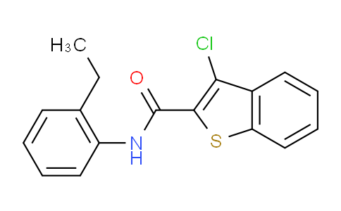 CAS No. 162090-80-4, 3-Chloro-N-(2-ethylphenyl)benzo[b]thiophene-2-carboxamide