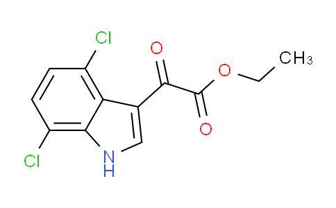 CAS No. 2097800-55-8, Ethyl 2-(4,7-Dichloro-3-indolyl)-2-oxoacetate