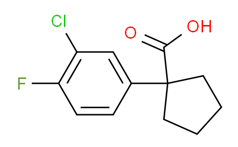 CAS No. 1891500-97-2, 1-(3-Chloro-4-fluorophenyl)cyclopentanecarboxylic Acid