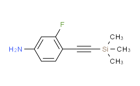 CAS No. 2146146-58-7, 3-Fluoro-4-[(trimethylsilyl)ethynyl]aniline