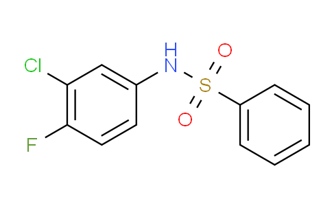 CAS No. 214956-16-8, N-(3-Chloro-4-fluorophenyl)benzenesulfonamide