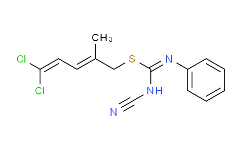 CAS No. 353254-67-8, 1-Cyano-2-(5,5-dichloro-2-methylpenta-2,4-dienyl)-3-phenylisothiourea
