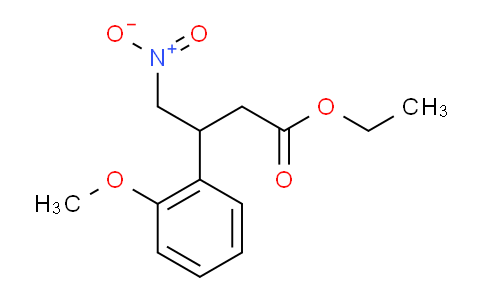 CAS No. 290366-76-6, ETHYL 3-(2-METHOXYPHENYL)-4-NITROBUTANOATE
