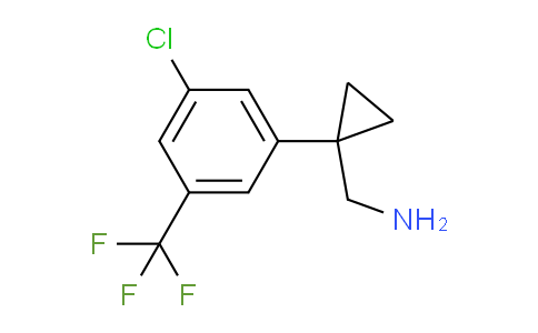 CAS No. 1890959-53-1, 1-[3-Chloro-5-(trifluoromethyl)phenyl]cyclopropanemethanamine