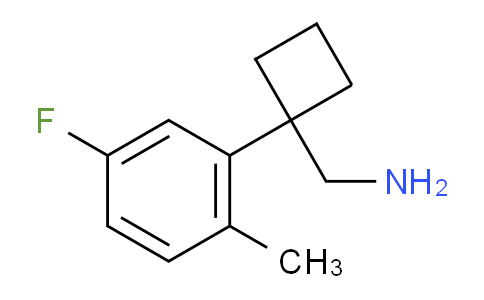 CAS No. 1891175-65-7, 1-(5-Fluoro-2-methylphenyl)cyclobutanemethanamine