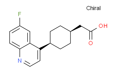 CAS No. 1923846-51-8, cis-4-(6-Fluoro-4-quinolyl)cyclohexaneacetic Acid