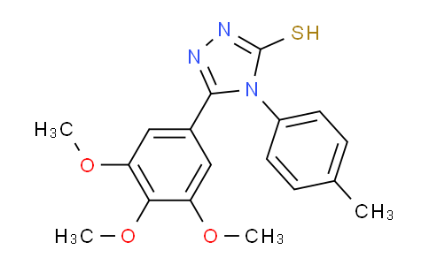 CAS No. 305336-64-5, 4-(p-Tolyl)-5-(3,4,5-trimethoxyphenyl)-4H-1,2,4-triazole-3-thiol