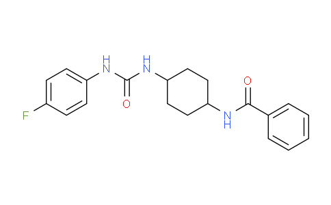 CAS No. 1956318-69-6, N-(4-(3-(4-Fluorophenyl)ureido)cyclohexyl)benzamide