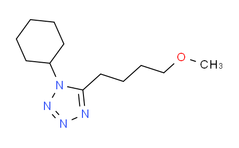 CAS No. 1956331-30-8, 1-Cyclohexyl-5-(4-methoxybutyl)-1H-tetrazole